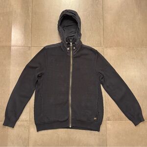 Armani Exchange Navy Zip-Up Sweater